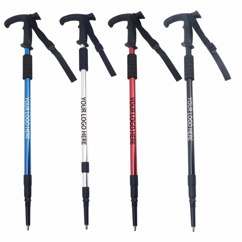 Retractable Shockproof Hiking Stick With Safety Strap