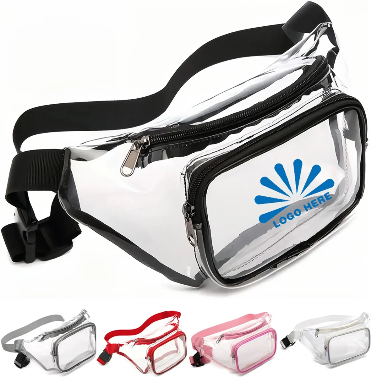 Transparent Waist Pack with Adjustable Strap 1