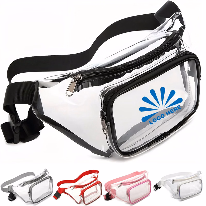 Transparent Waist Pack with Adjustable Strap