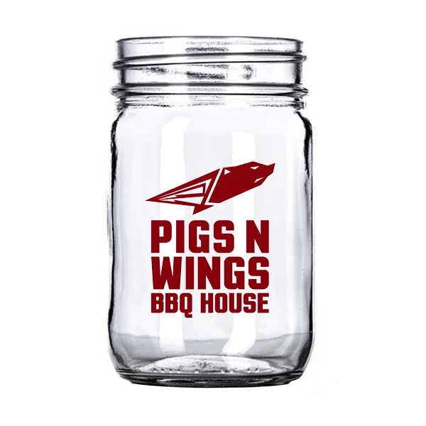 12 oz. Glass Mason Jar 1