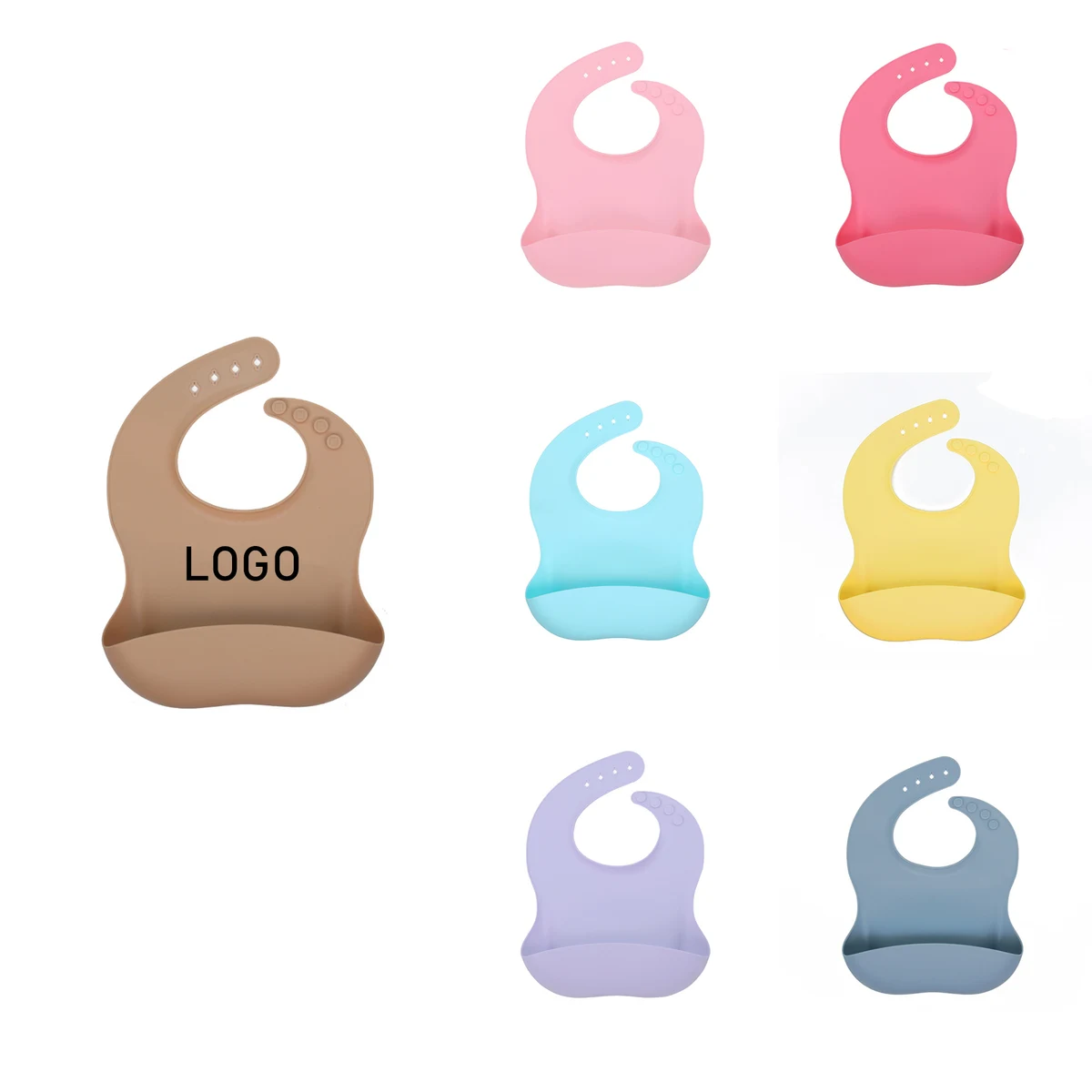 Cute Silicone Baby Feeding Bib 1