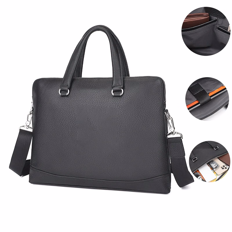 Leather Waterproof Messenger Bags for man