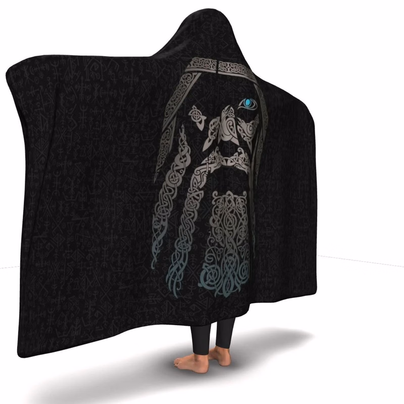 60x80 Oversize Sublimation Sherpa Hooded Blankets