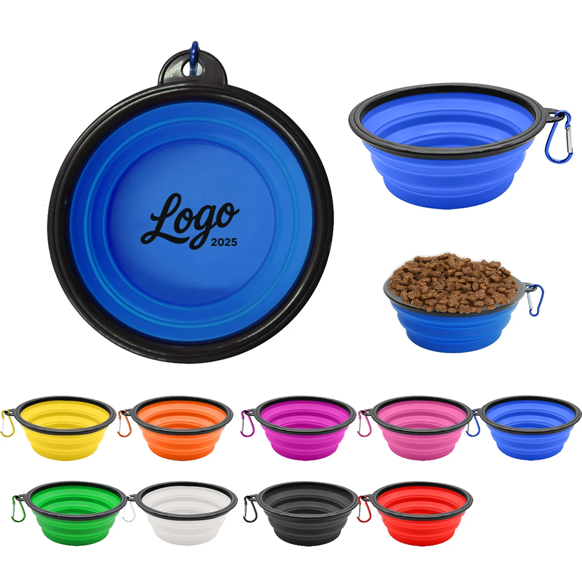 Portable Collapsible Pet Bowl With Cover 1