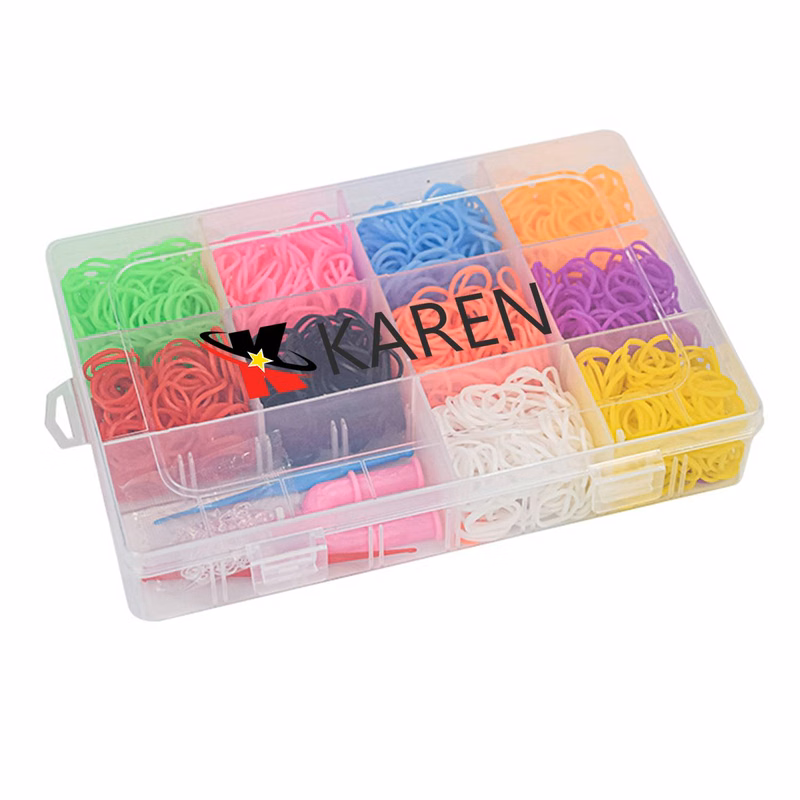 15 Small Grid Rubber Band Bracelet Kit