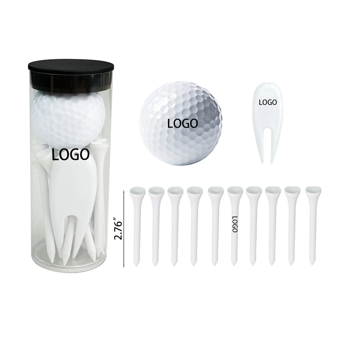 Golf Ball Gift Set with Golf Tee 1