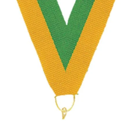 0.875" x 30" Green GoldSnap Clip Stock Ribbon 1