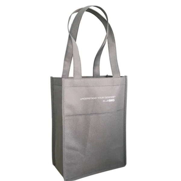 Custom 80gsm Non-Woven Gift Tote Bag — Reinforced Handle Wine Bottle Carrier 1