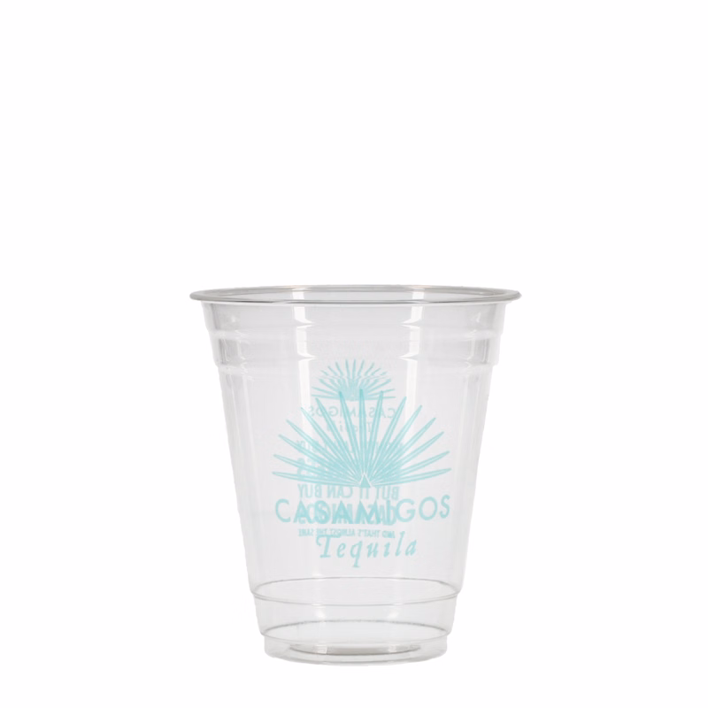 12 oz PLA Eco Cold Plastic Cup Clear Hi-Speed Print