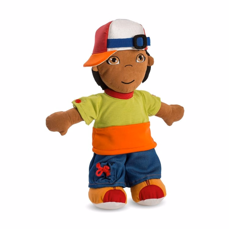 Boy in Baseball Cap Fastening Dolls - Washable Ages 2-6