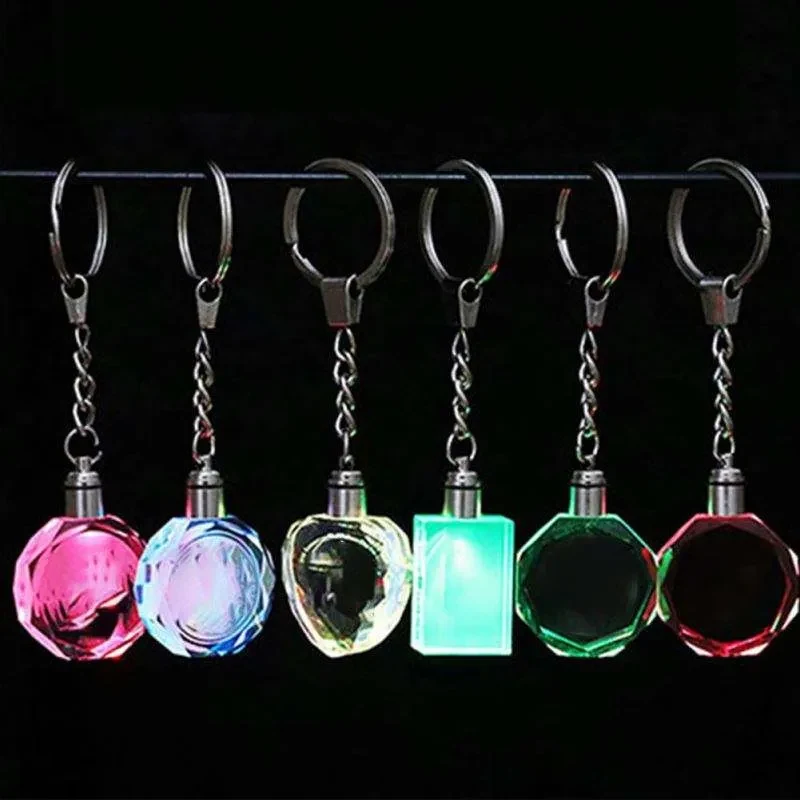Crystal Internal Engraving Keychain 1
