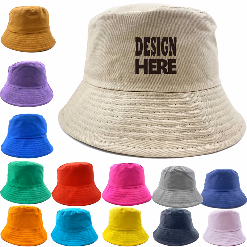 Unisex Cotton Bucket Hats Caps