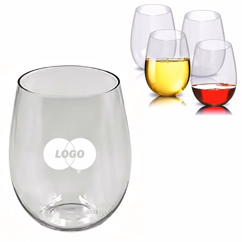 12 oz Stemless PET Wine Glasses