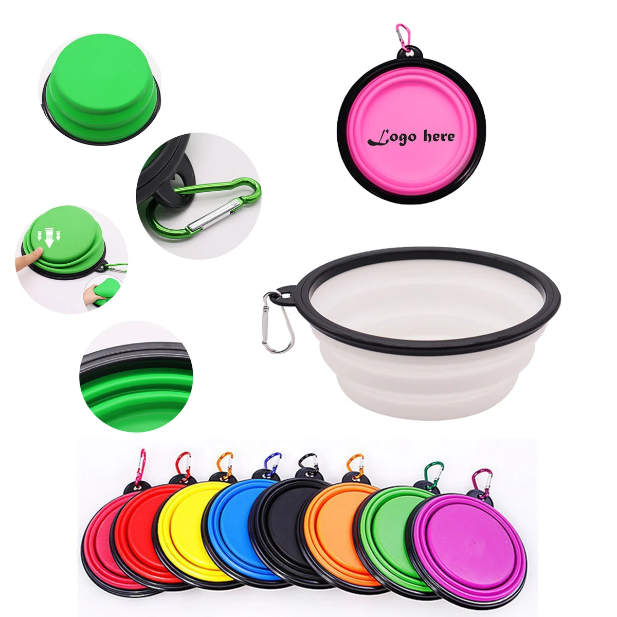 Portable Silicone Folding Dog Bowl 1
