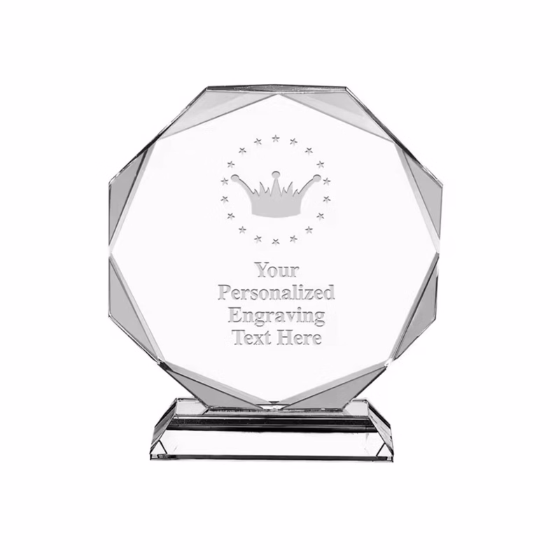 Crystal Transparent Award Trophy