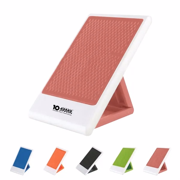 Custom Foldable Mobile Phone Stand with Rubber Grip — Portable Tech Promo Accessory
