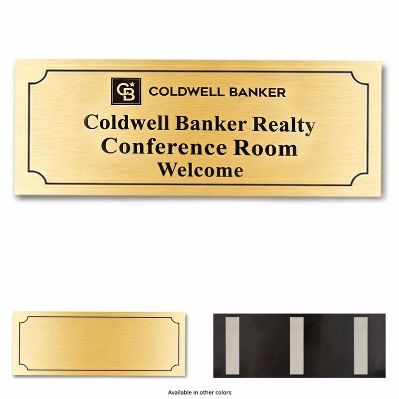 Brushed Gold ABS Plastic Doorplate