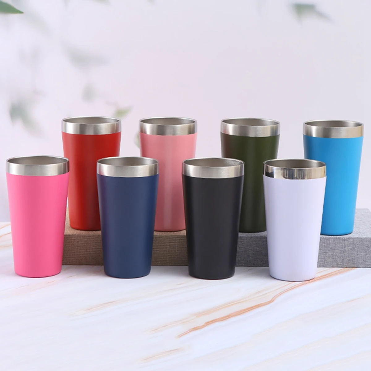 16 Oz. Double Wall Vacuum Stainless Steel Mug 1