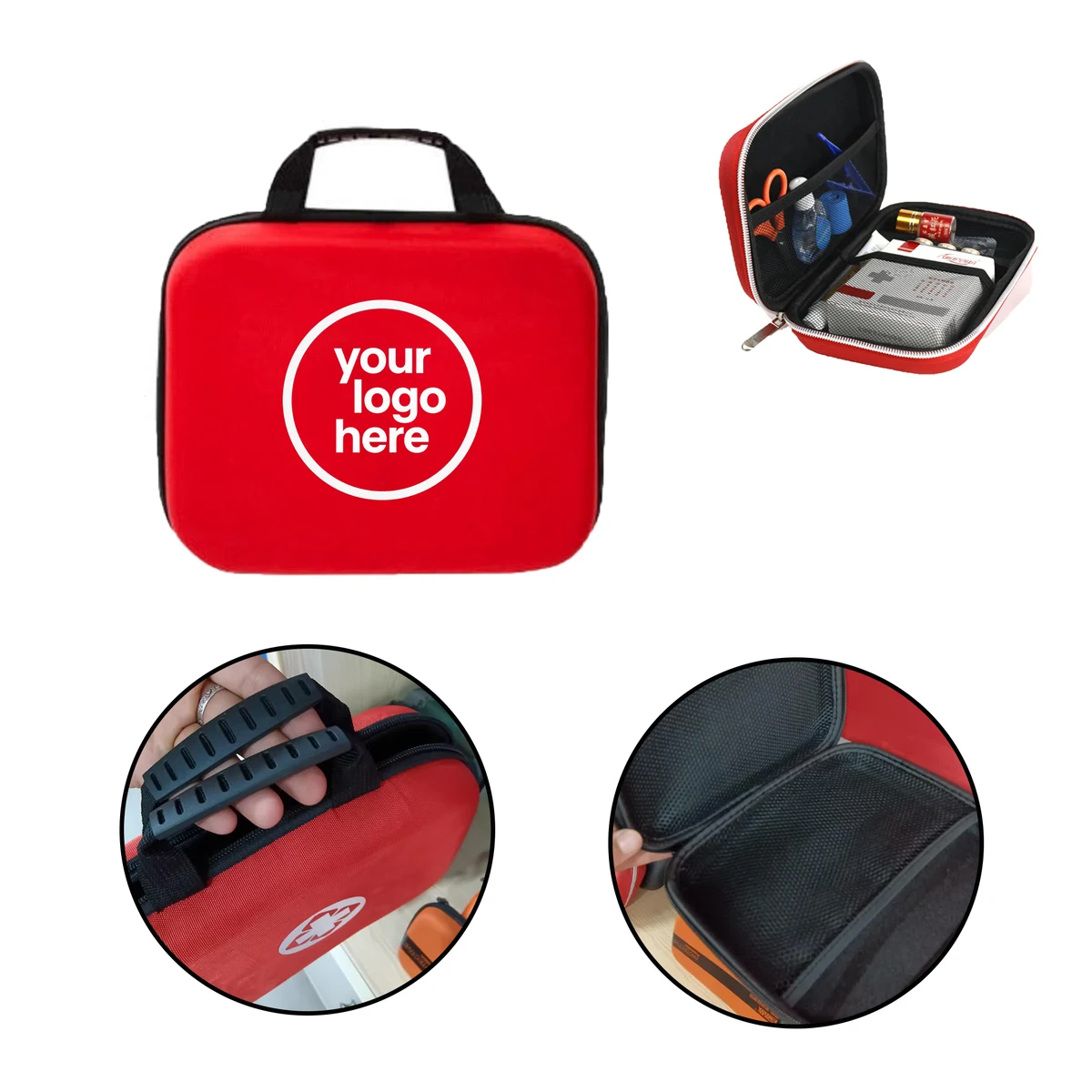 MOQ:100pcs Custom EVA First Aid Pouch 1