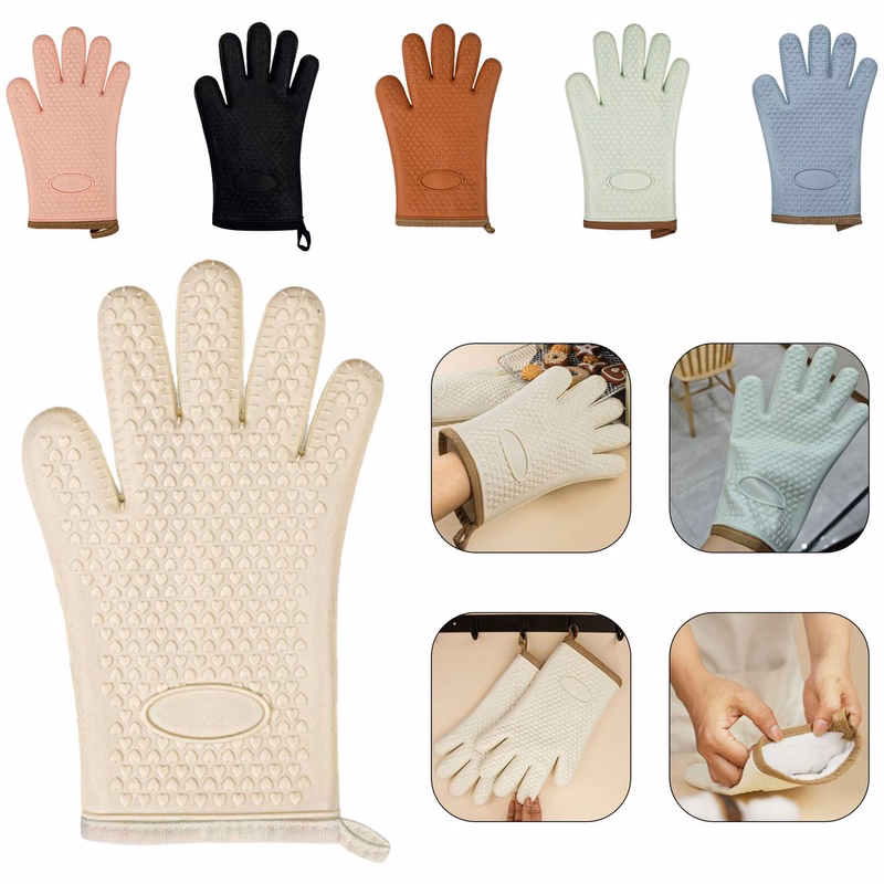 Kitchen Heat-Resistant Snd Heat-Insulating Gloves