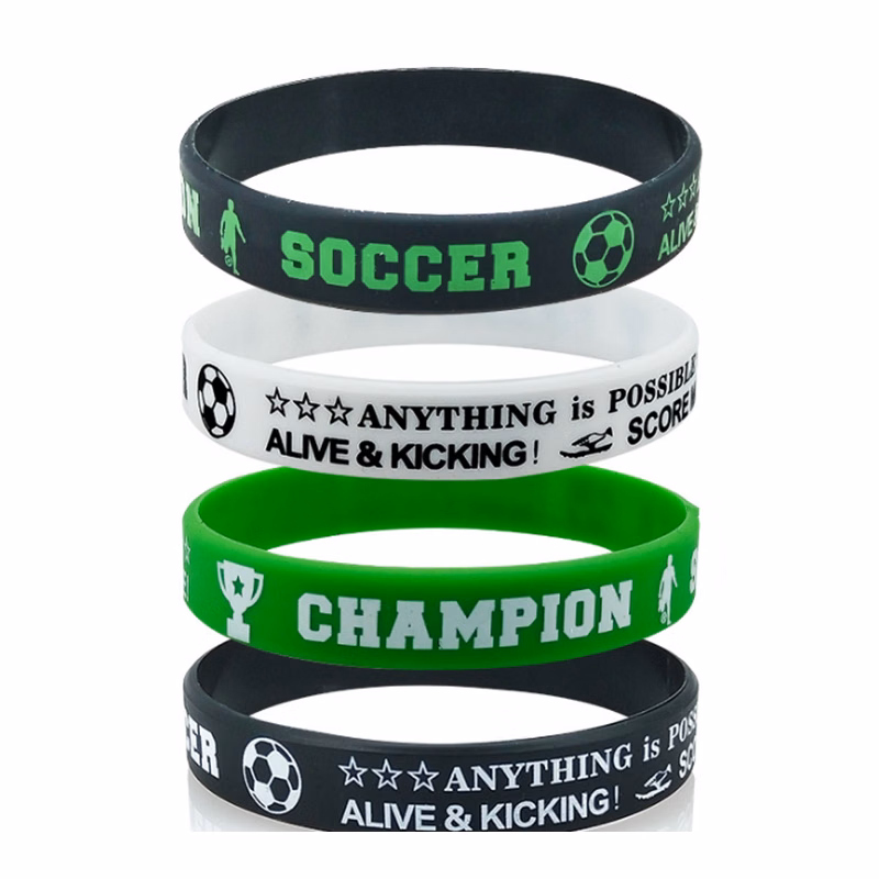 Basketball and football silicone bracelet