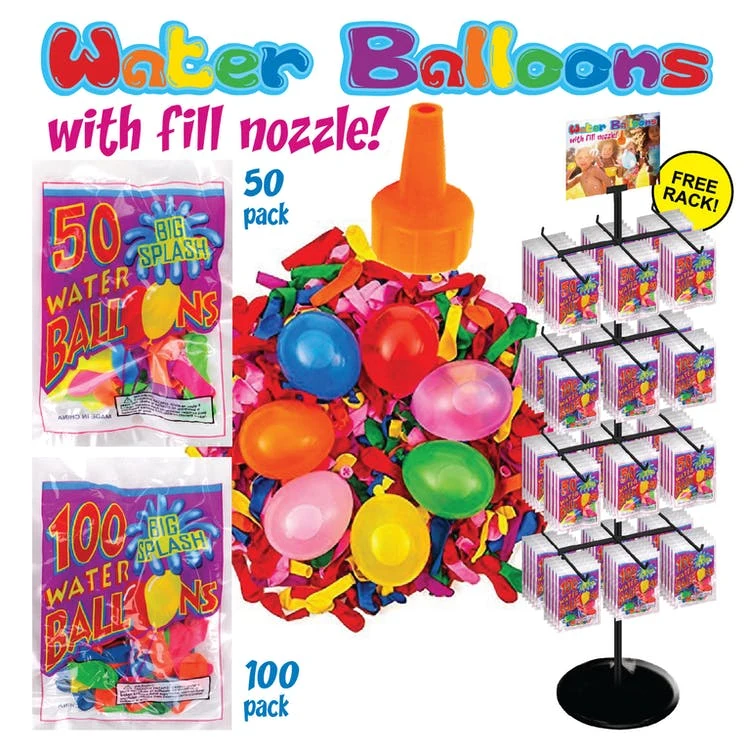 Water Balloons - 50 and 100 Packs Assorted 1