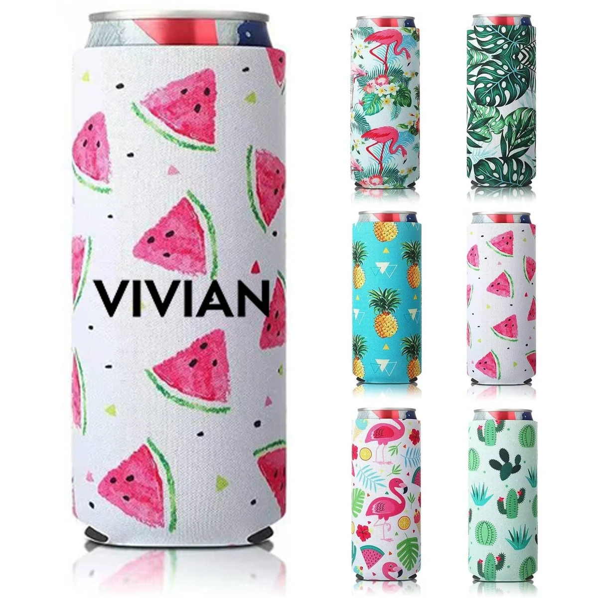 Custom Neoprene Cooler Sleeve, custom koozie with logo imprint 1