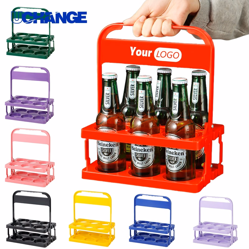 Portable Beer Bottle Holder Basket (6 Bottles)