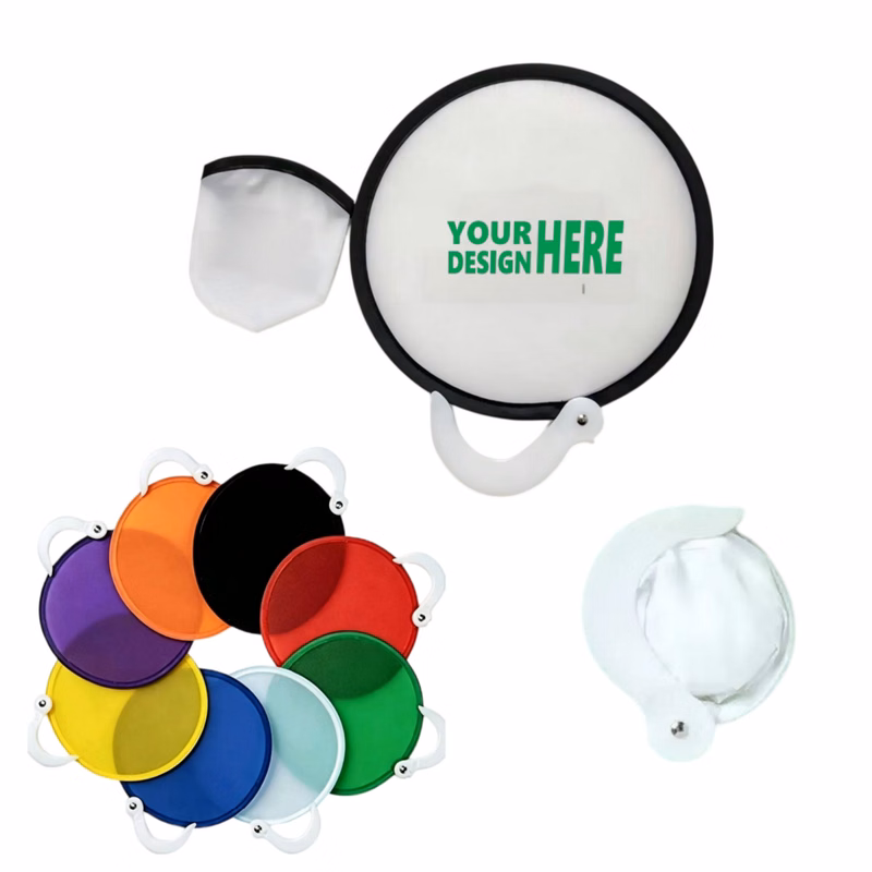 Collapsible Hand Fan With Hook Handle