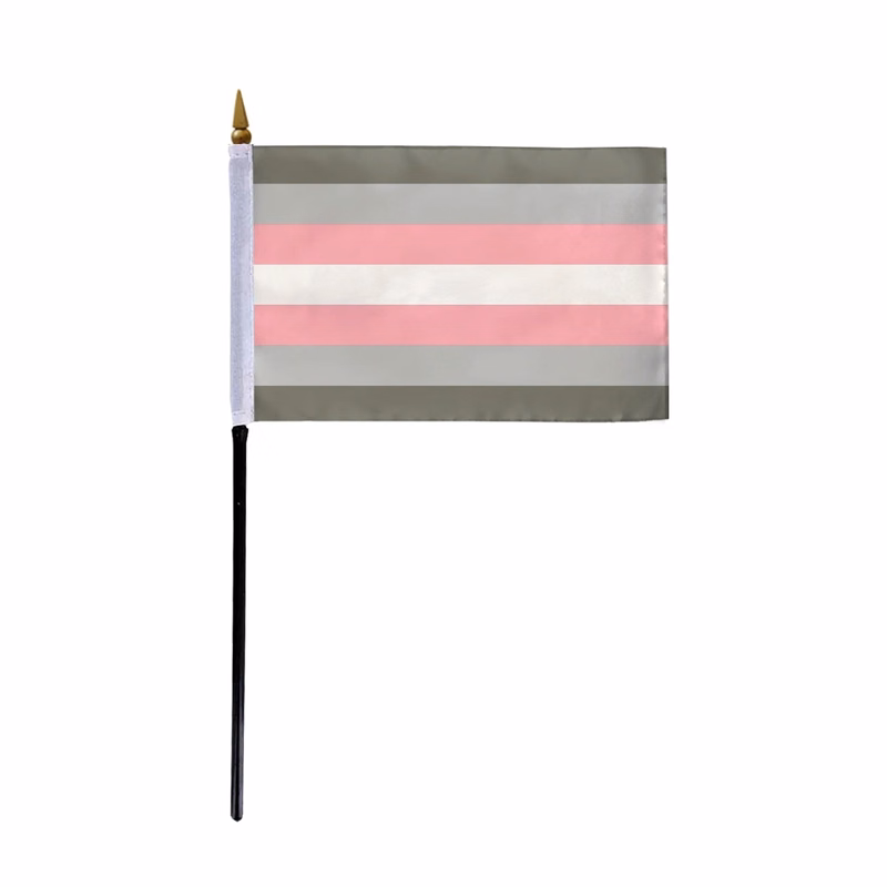 1ply Demigirl Stick Flag (Printed)