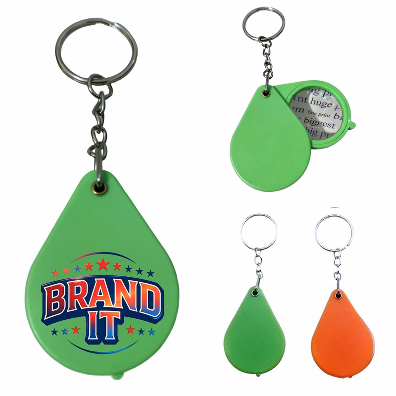 Mini Folding Magnifier Keychain
