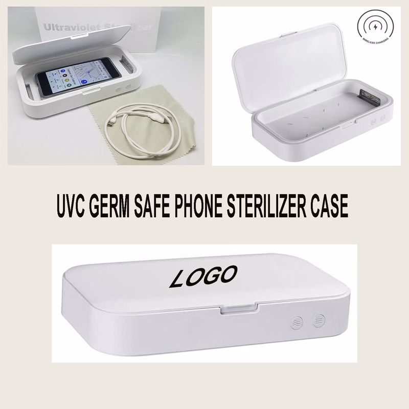 UVC GERM SAFE PHONE STERILIZER CASE W/10W WIRELESS CHARGER