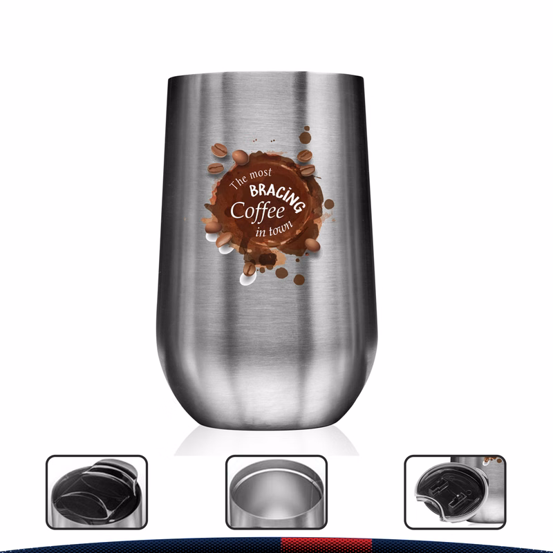 14 oz. Stainless Travel Mugs with Lids