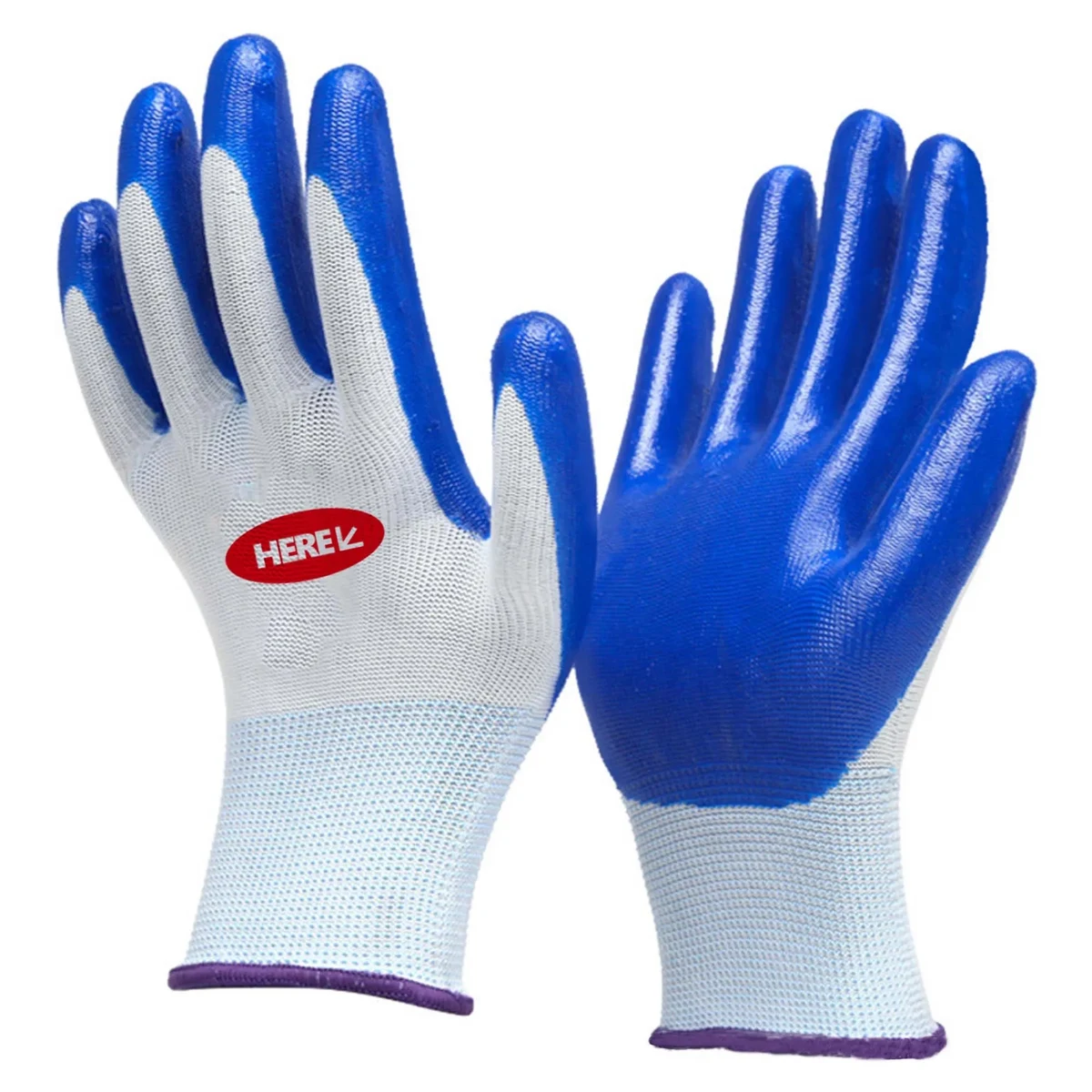 Nitrile Coated Latex Work Gloves 1