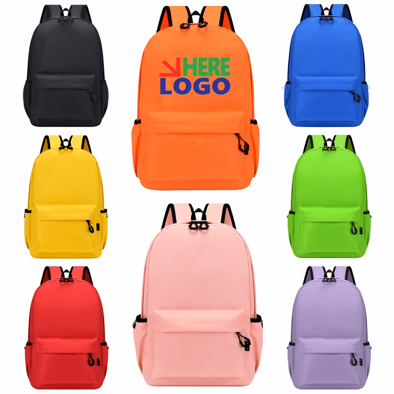 Classic Student School Backpack With Front Pocket