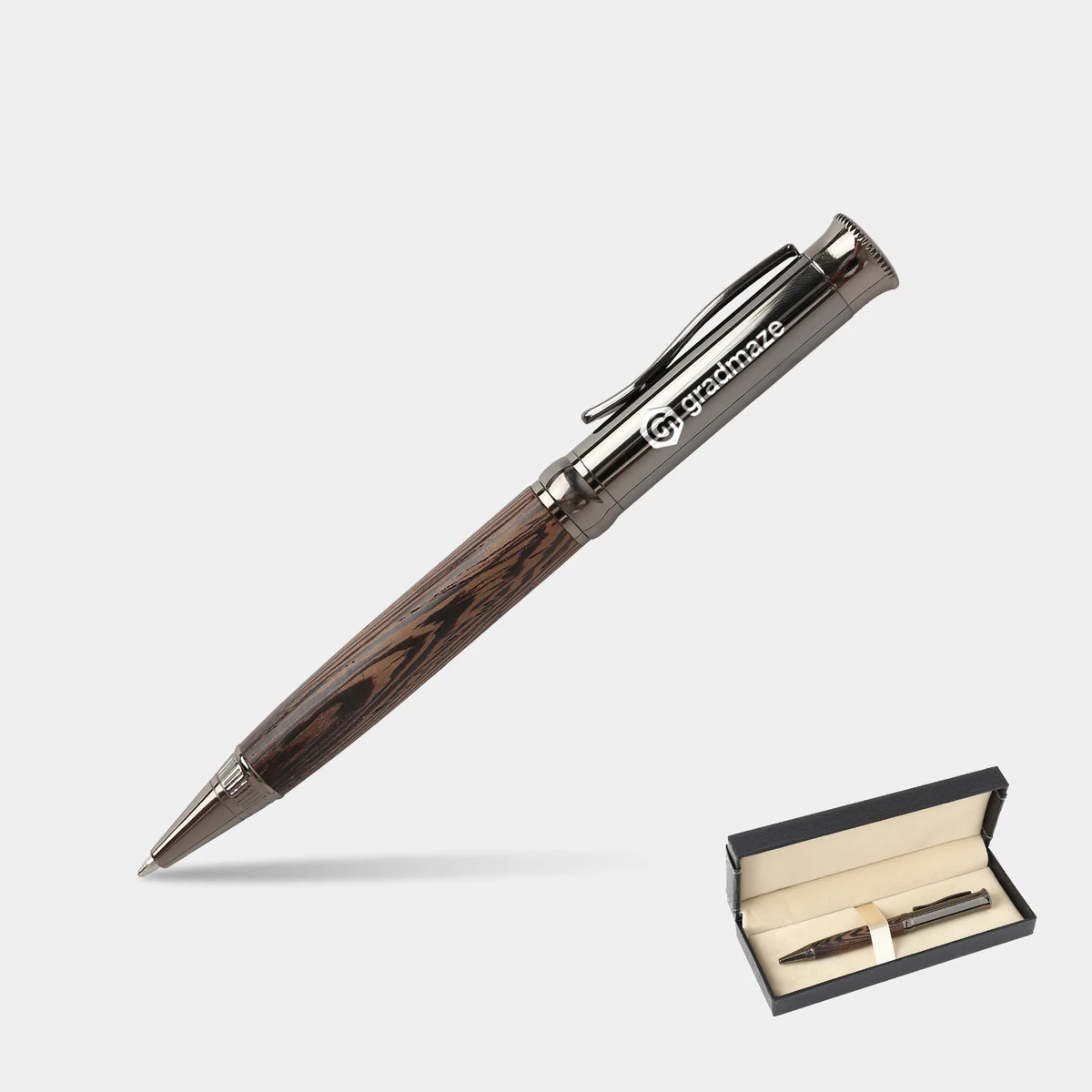 TiTUS® High-quality Vintage Wooden Ballpoint Pen Gift Box 1