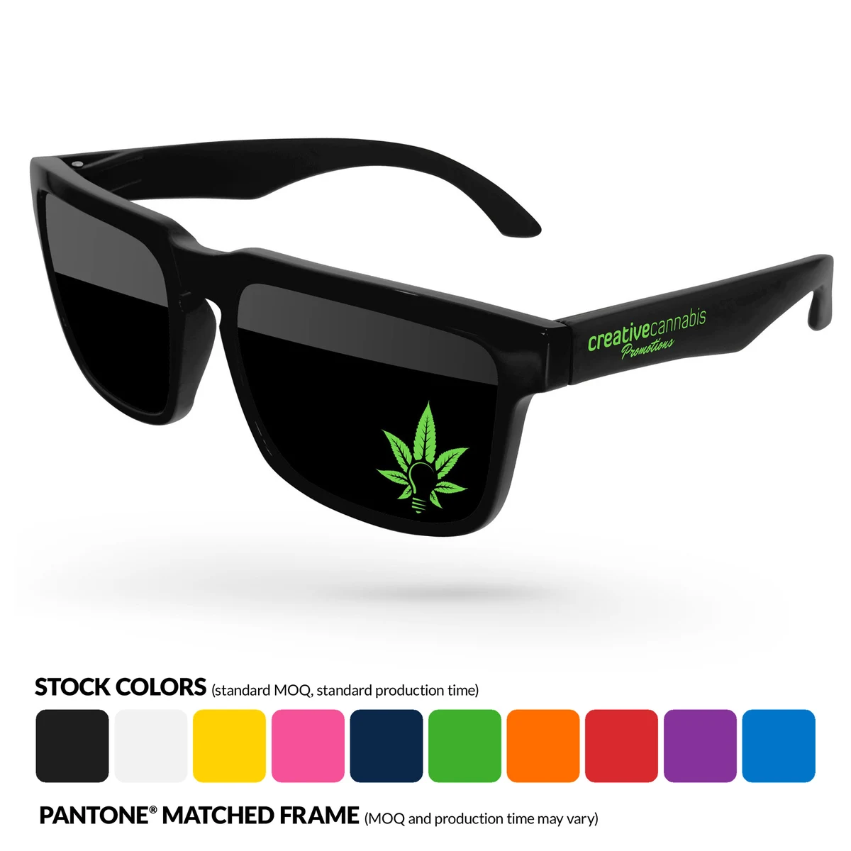 Heat Sunglasses w/ Lens & Temple Imprint 1
