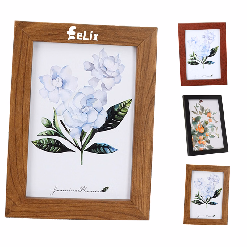 Minimalist wooden photo frame