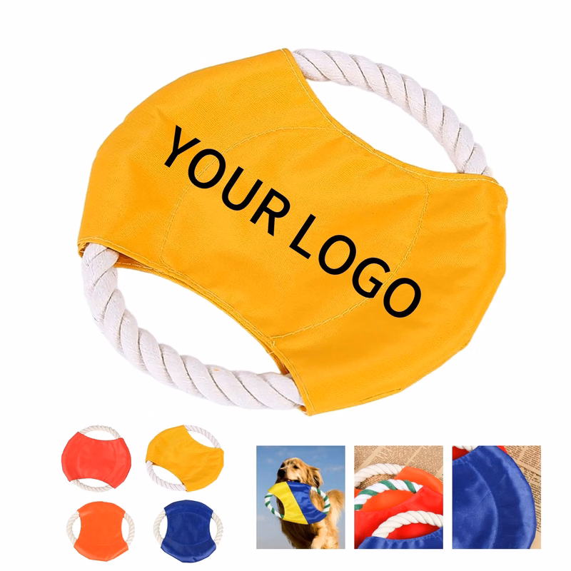 6.7 Inch Dog Flying Disc Cotton Rope Nylon Practical for Pets