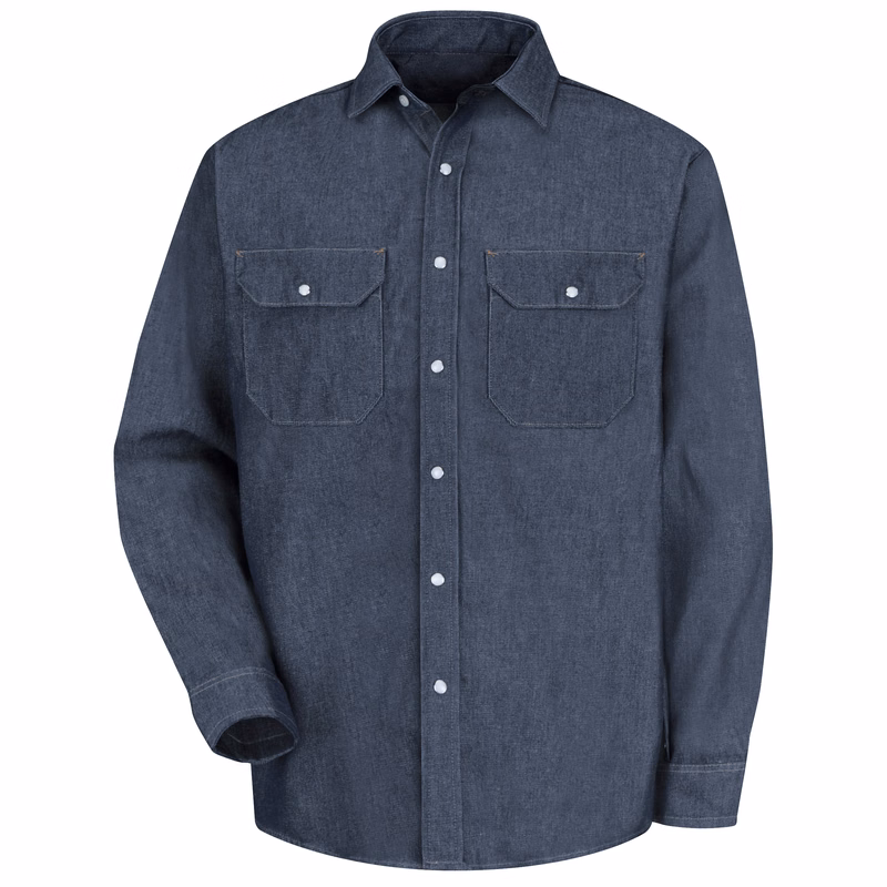 Red Kap® Men's Long Sleeve Deluxe Denim Shirt