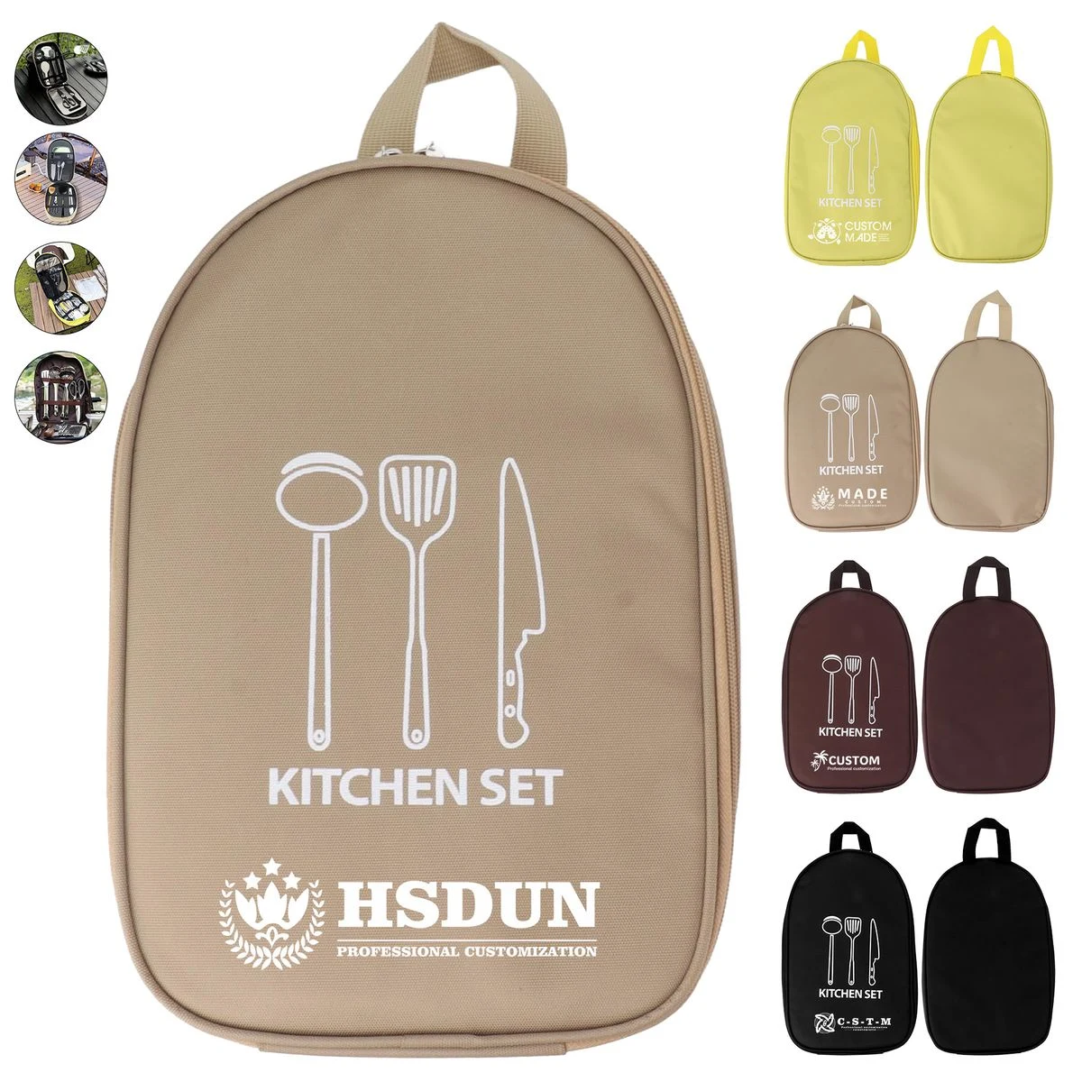 Outdoor Picnic 9-In-1 Kitchen Utensil Storage Bag 1