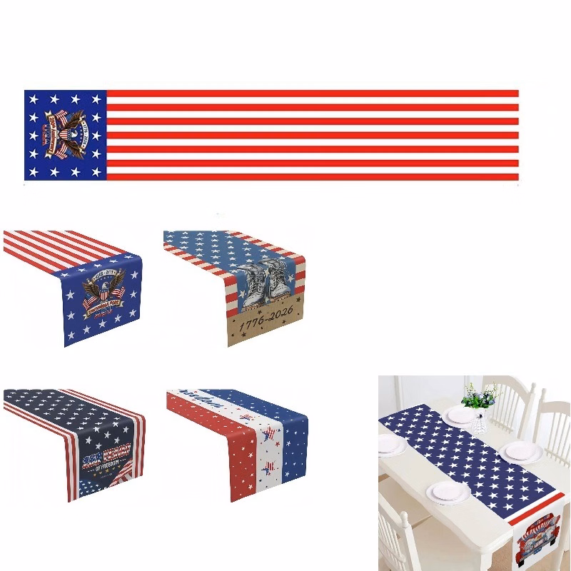 2026 USA Independence Day Polyester Table Runner(Large)