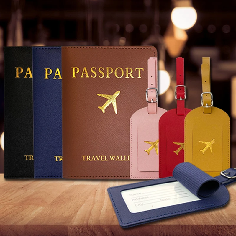 PU Leather Luggage Tag Set 1