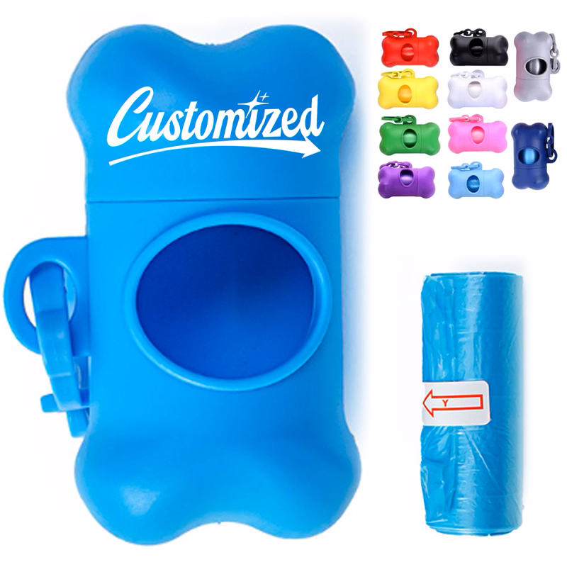 Bone Shaped Dog Waste Bag Dispenser with Clip