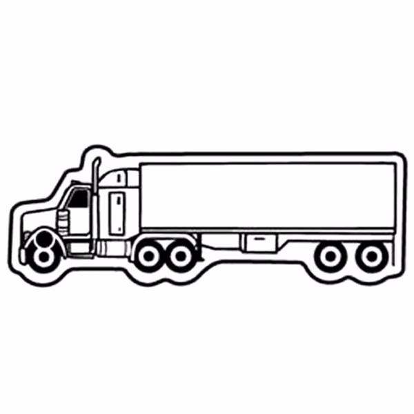Semi Truck 10 Key Tag - Spot Color