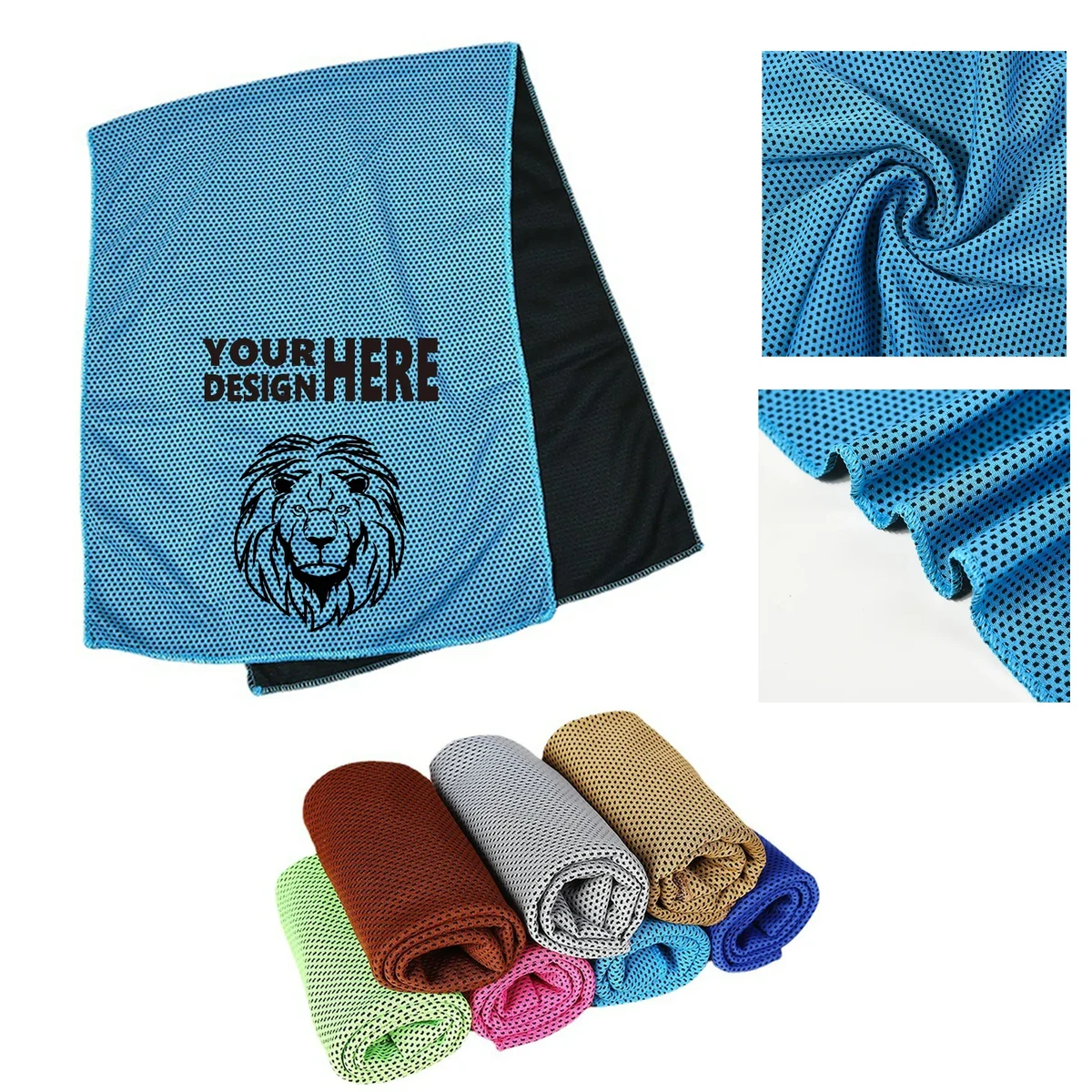 Microfiber Sports Cooling Towel, custom sports ball with logo imprint 1