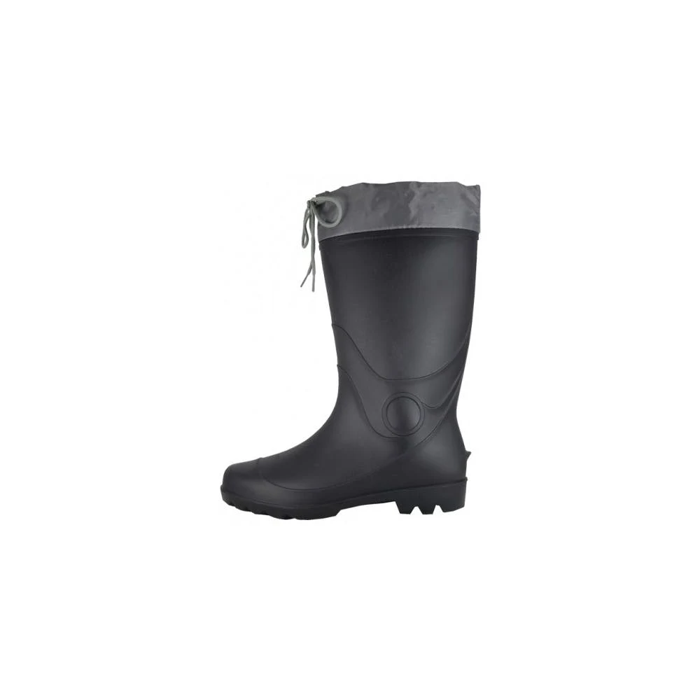 Men's Rain Boots - Black Rubber Sizes 7-13 1