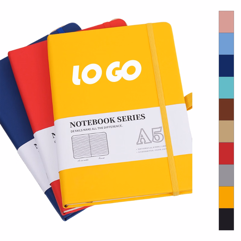 A5 Notebook with Elastic Closure