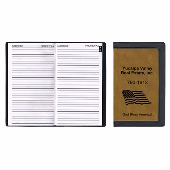 2 Tone Vinyl Cover Address Book