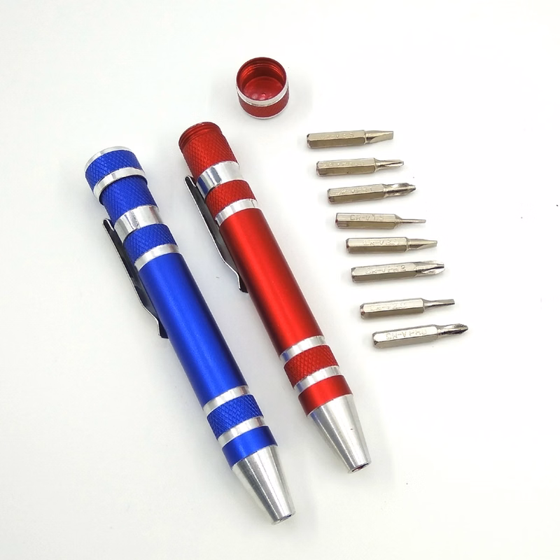 8 in 1 Aluminum Screwdriver Kit